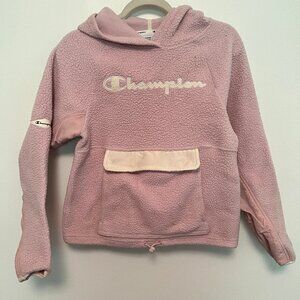 Champion pink Sherpa hoodie